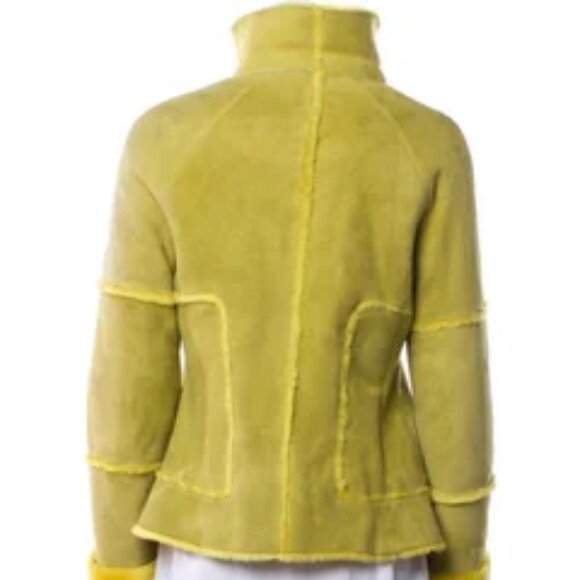 Hache leather & shearling jacket - Picture 3 of 3